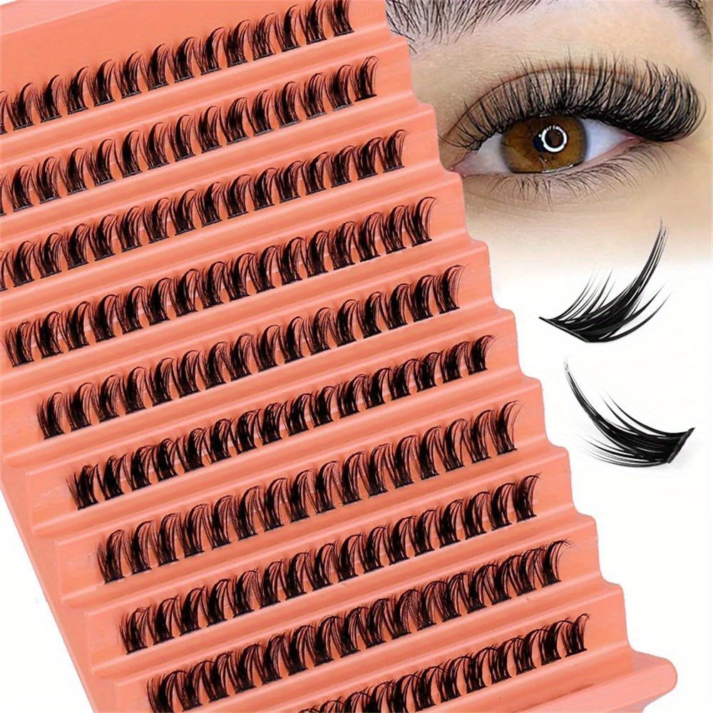 Eyelash Extension For Asian Eyes - Pojedyncze kępki rzęs Wispy D Curl