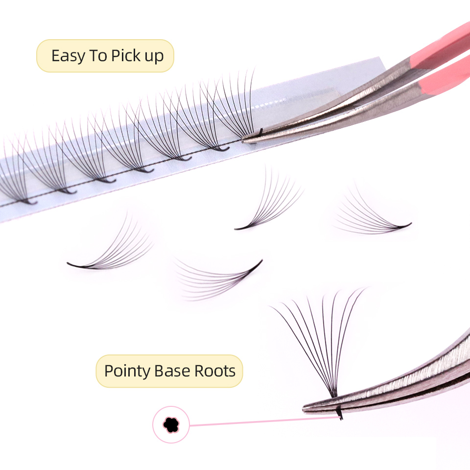 Sharp Narrow Stem Premade Fans – Eyelash Extension Russian recenzja i cena
