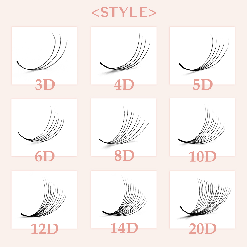 800/1600 Premade Volume Lash F – Eyelash Extension For Asian Eyes recenzja i cena