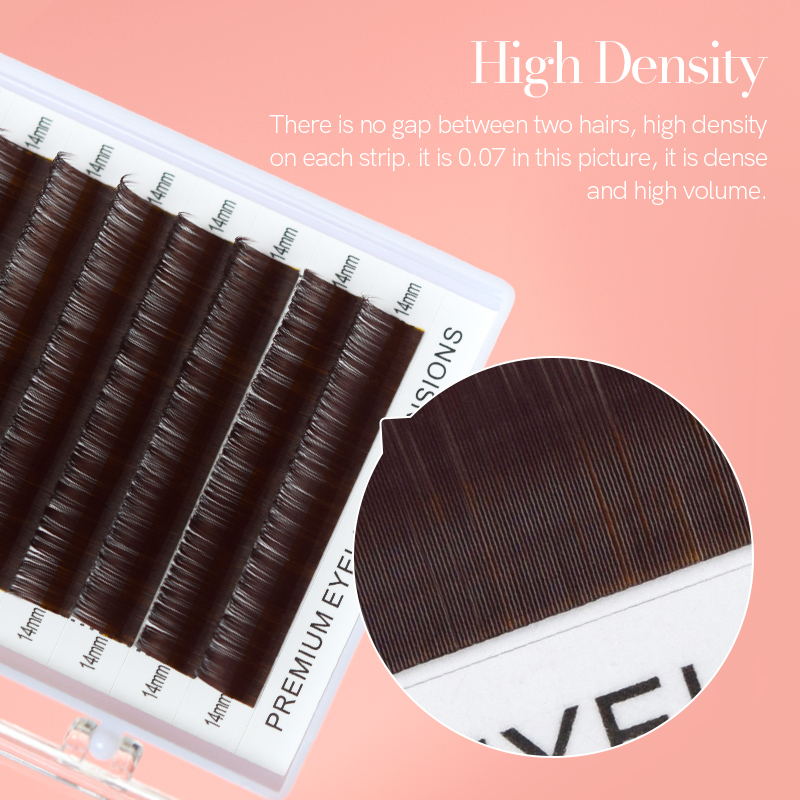 12 rzędów czarny brązowy kolor – Eyelash Extension For Asian Eyes recenzja i cena