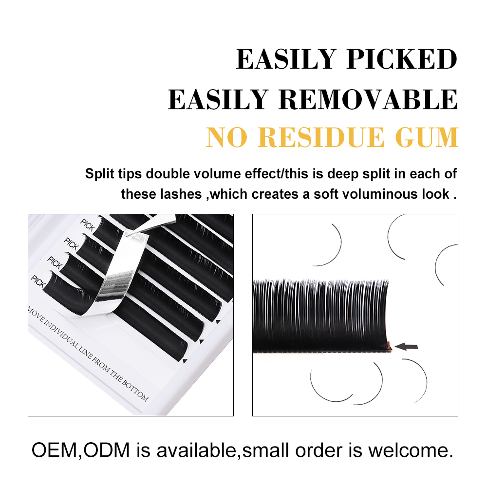 GEMERRY Ellipse Flat Lashes -  – Eyelash Extension Human Hair recenzja i cena